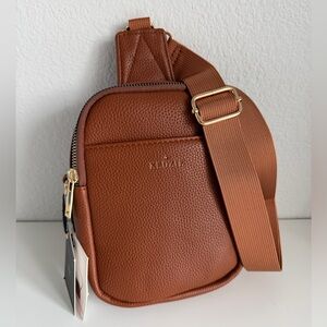 Kedzie Solstice Convertible Sling Chestnut Crossbody Bag NWT
